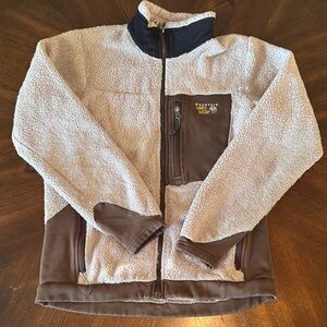 Mountain Hardwear Cream and Brown Jacket